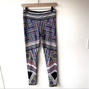 Live Love Dream Full Length Contrasting Pattern Leggings size M Medium